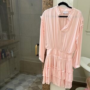 Gibson Latimer Soft Pink Long Sleeve Dress